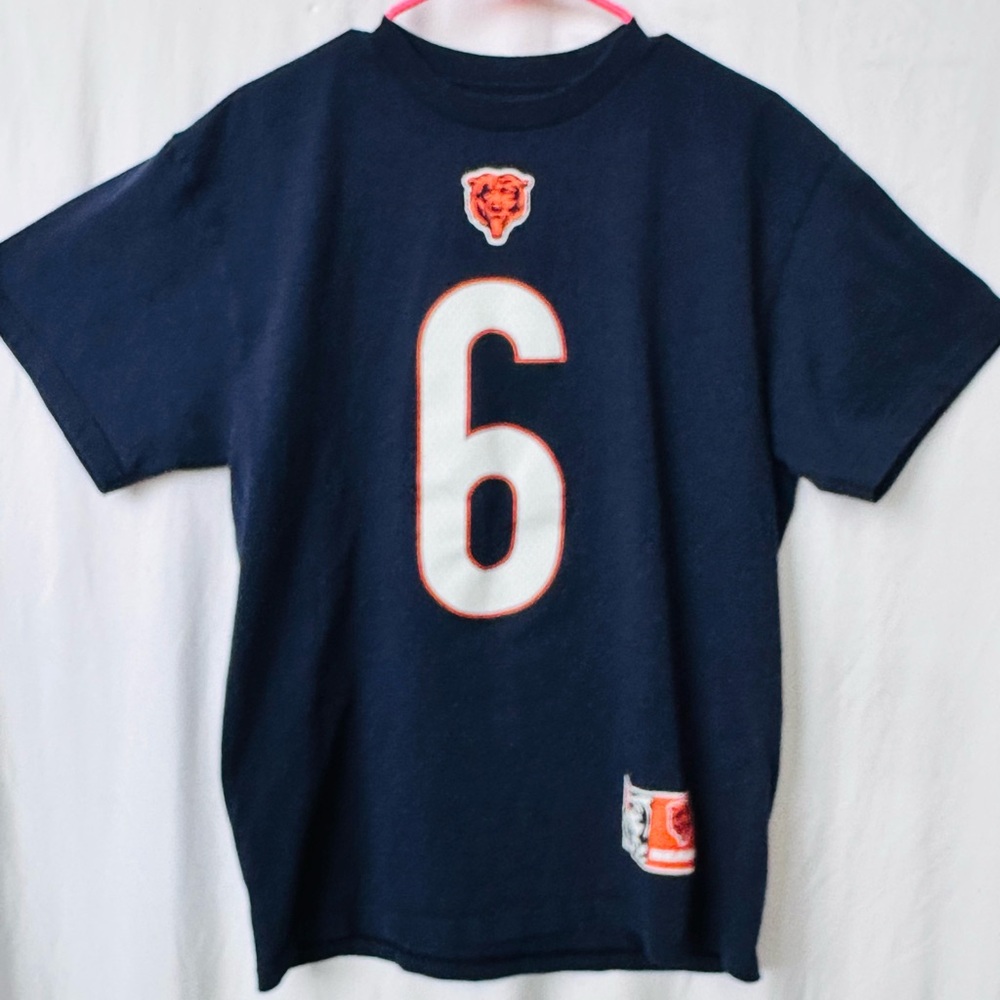 Majestic – Chicago Bears Jay Cutler #6 Jersey Tee – Navy – Size L